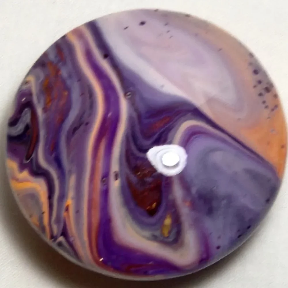 Hand Crafted Wooden Painted Knobs Cabinet Door Pulls Acrylic Resin Kitchen Decor